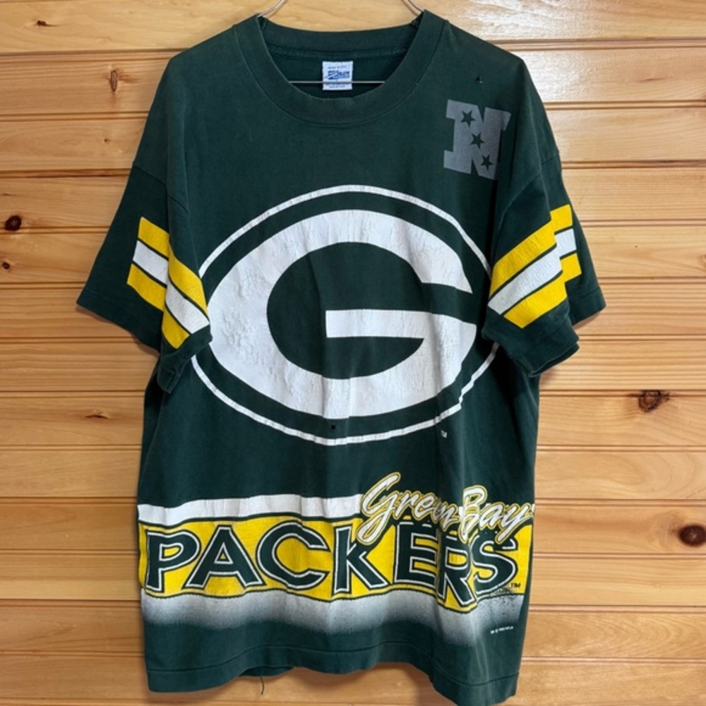 Vintage 1994 Salem Sportswear Green Bay Packers Graphic T-Shirt Large